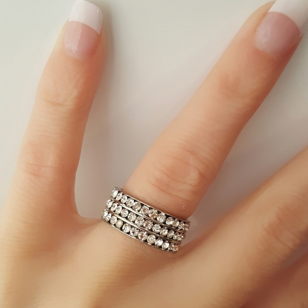 Silver Wedding Band Ring